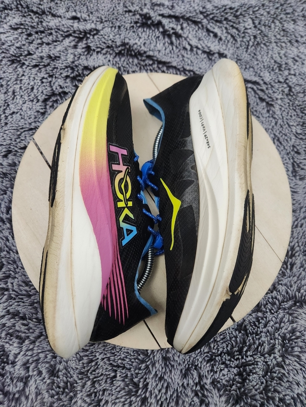Hoka Rocket X 2 Running Racing Shoes Carbon Plate Women's Size 7.5 - Picture 6 of 9